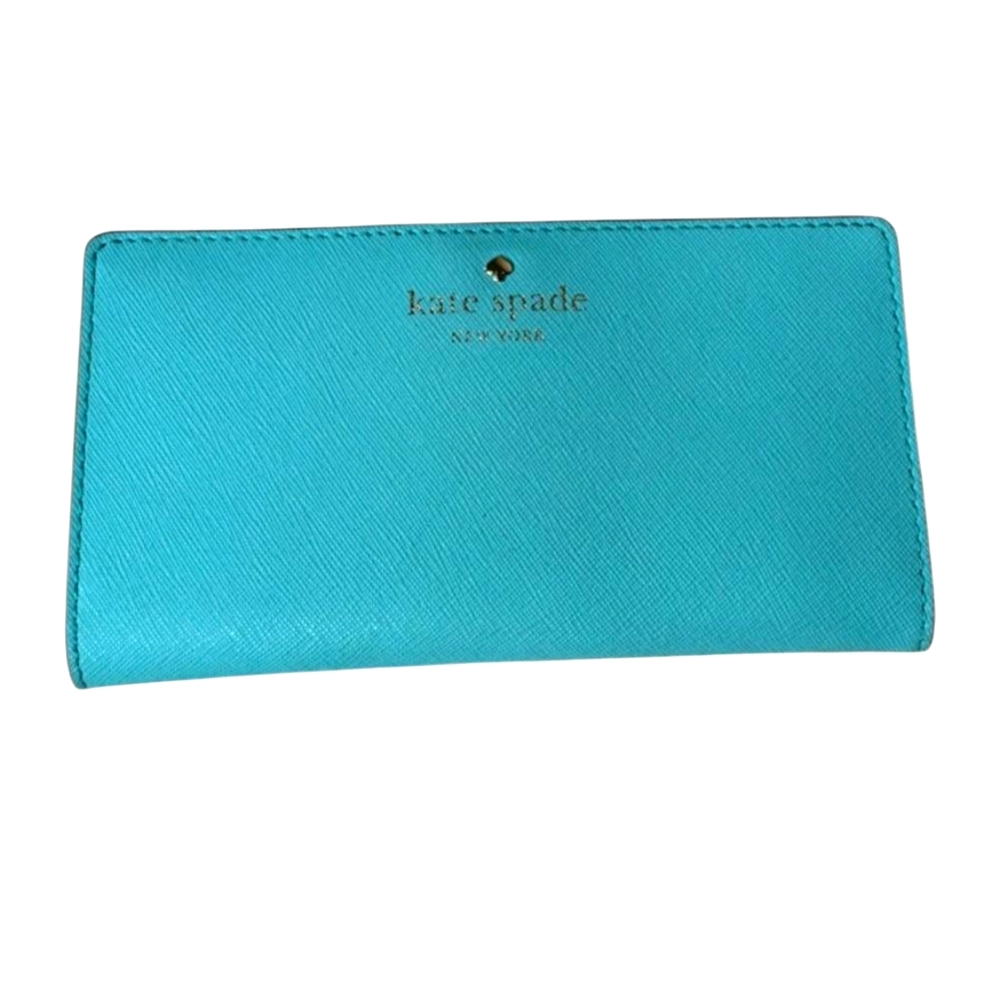Kate Spade Tiffany Blue Leather Wallet EUC